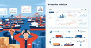 The chaos and challenges of traditional logistics supply chains stand in stark contrast to AI-driven precision forecasting.
