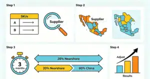 Testing nearshoring with a small, data-driven approach.