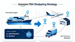 FBA shipping first-mile hybrid transport strategy
