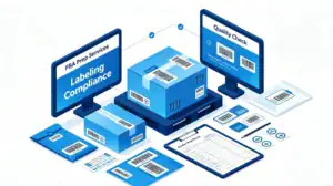 FBA prep services labeling compliance workflow