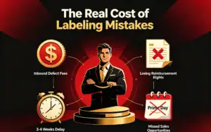 Illustration of costs: inbound fees, lost reimbursement, delays, and missed sales like Prime Day.