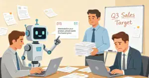 An AI robot sends fake inquiries to a cross-border seller, wasting their sales team's time.