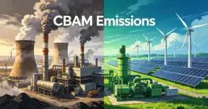 A factory halves its emissions by switching to green power, guided by a freight forwarder.