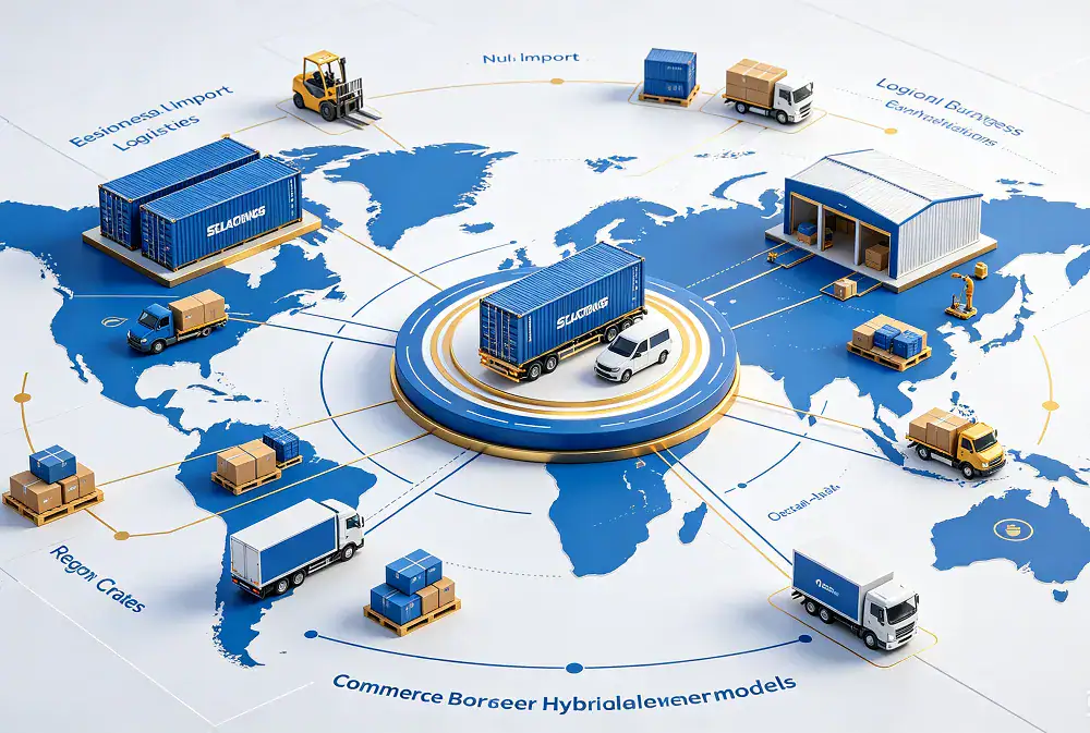 Cross-border hybrid fulfillment network