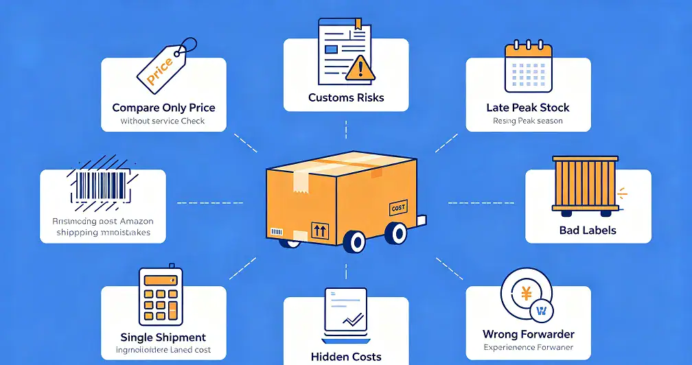 Common Amazon shipping mistakes