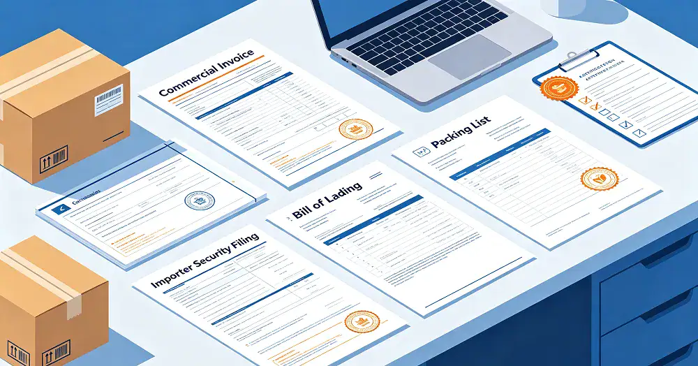 Pre-shipping documents and compliance checklist.