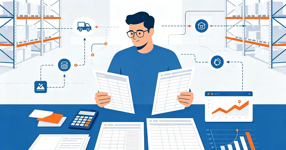 Seller audits SKU data and adjusts reorder points