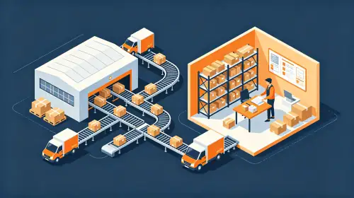 Amazon FBA and FBM fulfillment paths compared visually