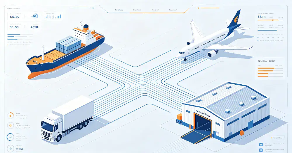 Unified logistics panel connects vessel, air, truck and warehouse