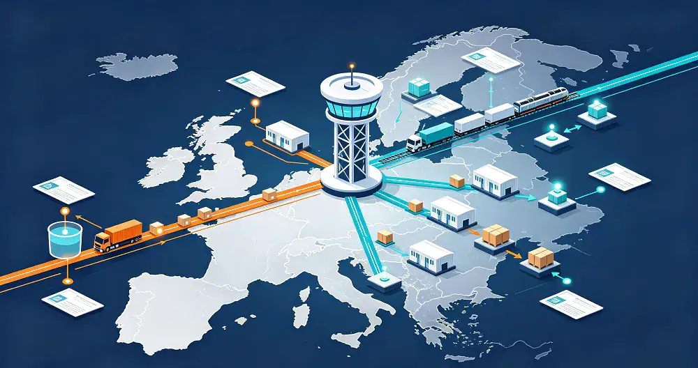 Cross-border logistics route planning for European fulfillment.
