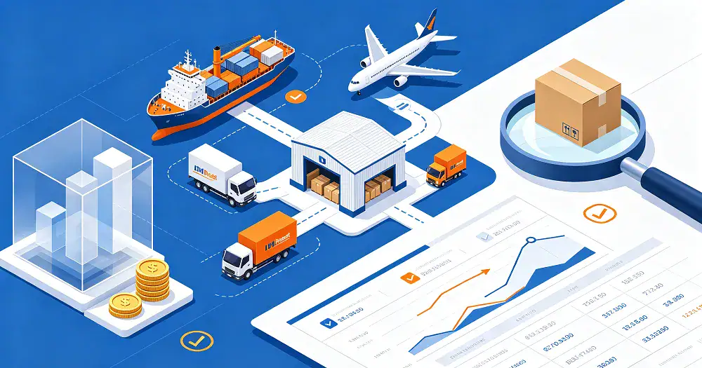 Multimodal freight options and transparent cost breakdown visualization