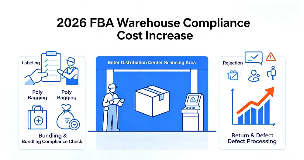 FBA prep and inbound compliance, higher defect risk, no text